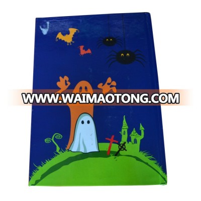 Hot Selling Custom LED Lighting Up Diary/Notebook With Fiber Optic for Halloween