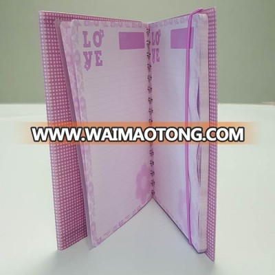 high quality custom hardcover led light up diary / journal / notebook for gift