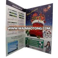 Promotional Christmas music greeting card